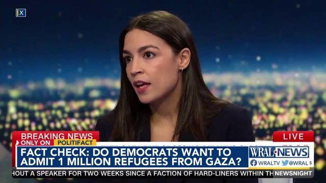 Fact check: Do Democrats want to accept 1 million refugees from Gaza?