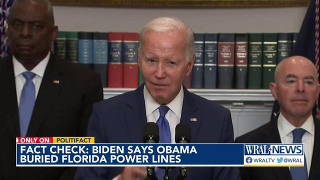 Fact check: Biden says Obama administration spent 'hundreds of millions' to bury Florida power lines