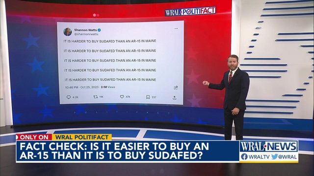 Fact check: Is it easier to buy an AR-15 than Sudafed in Maine?