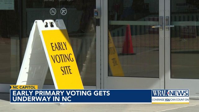 Early primary voting gets underway in NC 