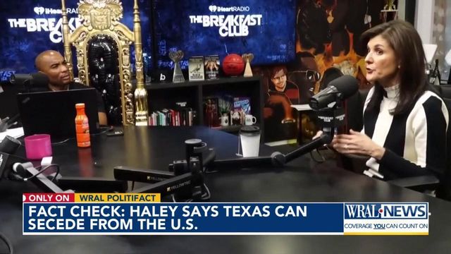 Fact check: Nikki Haley says states can secede from the U.S.