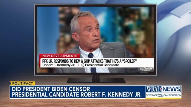Fact check: RFK Jr. says President Biden censored him