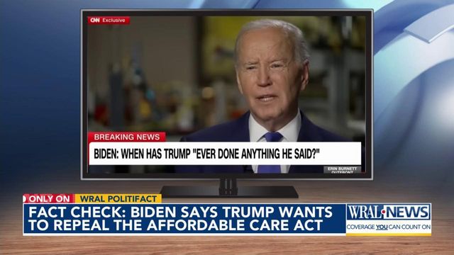 Fact check: Does Trump want to repeal the ACA, as Biden says?