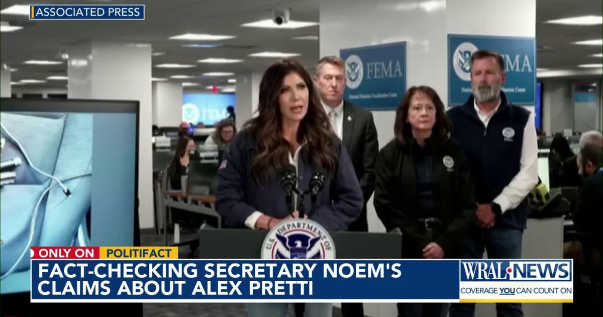 Fact-checking Trump administration claims about fatal shooting of Alex Pretti in Minnesota