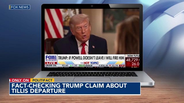 Fact-checking Trump claim about Tillis departure: ‘He quit’