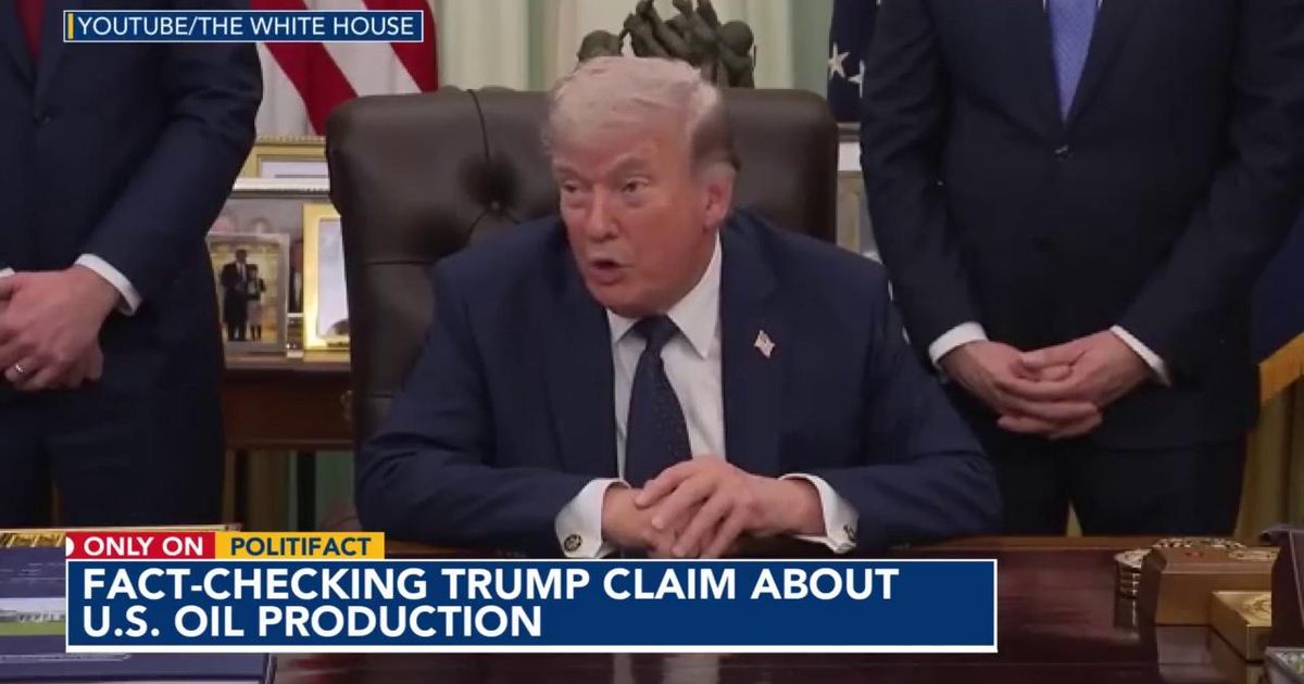 Fact-check: Trump says the U.S. produces more oil than Russia and Saudi Arabia combined