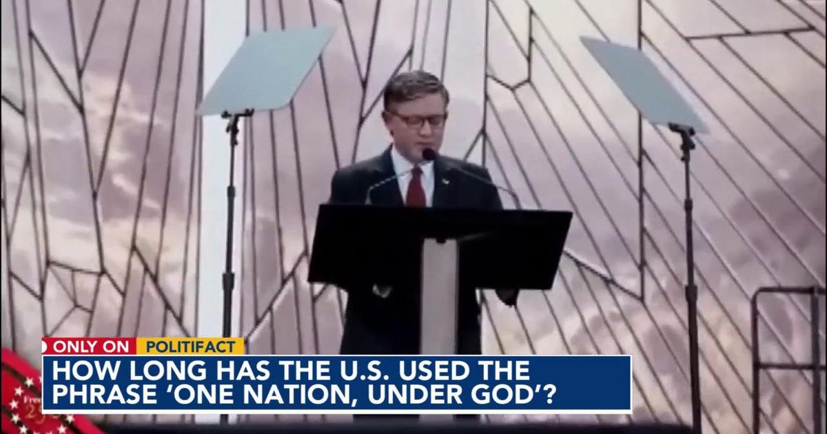 Fact-check: How long has the U.S. used the phrase 'One Nation, Under God’?