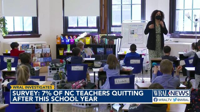 Survey finds 7% of North Carolina teachers plan to quit after this school year