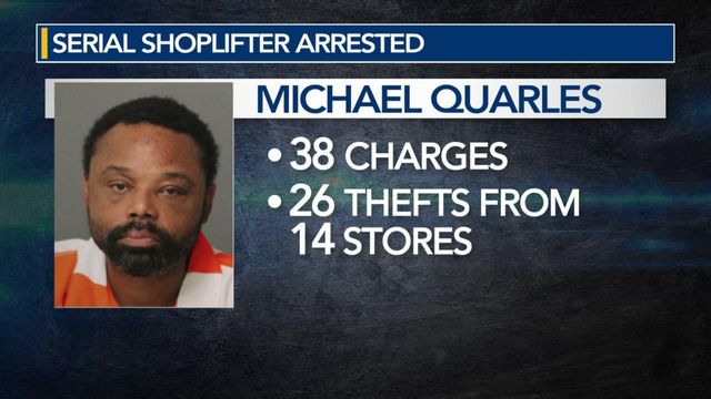 Serial shoplifter arrested following 26 thefts, four police chases