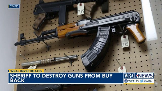 Durham County sheriff to destroy guns from buyback event