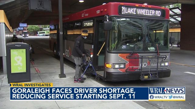 GoRaleigh reducing service starting Sept. 11