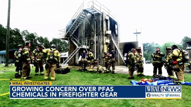 Growing concern over PFAS chemicals in firefighter gear