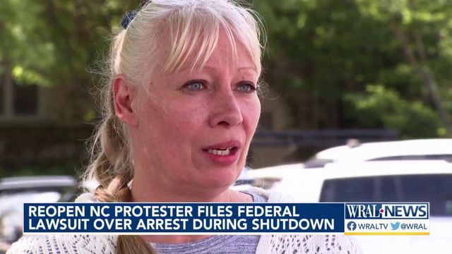 ReOpen NC protester files federal lawsuit over arrest during shutdown