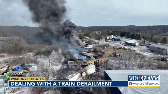WRAL Investigates the local emergency plan for a potential train derailment disaster