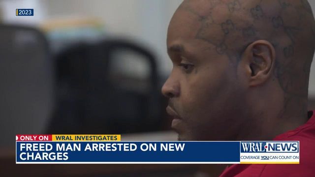Freed man arrested on new charges