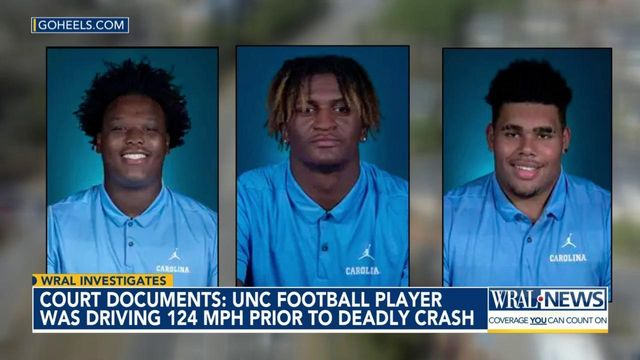 UNC football player was following car that crashed, doc shows