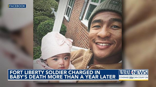 Soldier charged in baby's death 