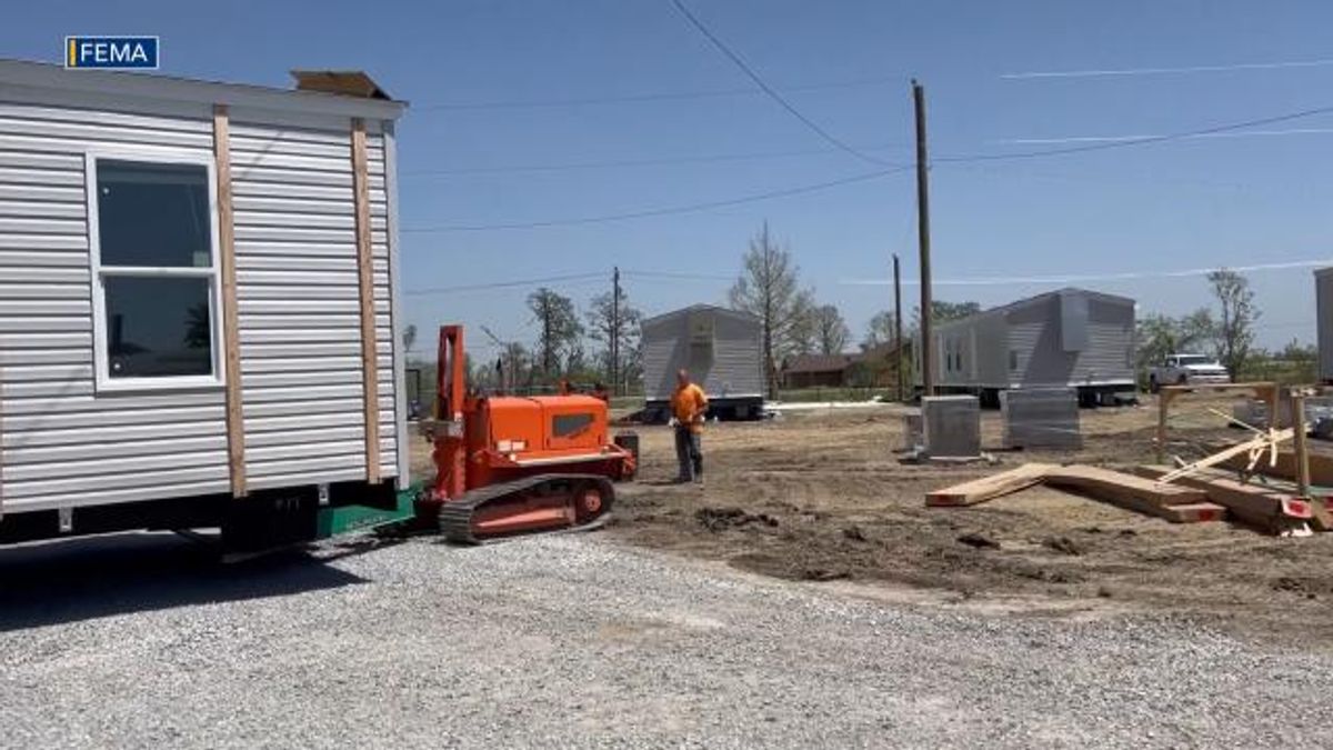FEMA temporary housing trailers