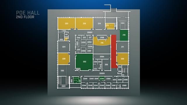 Poe Hall 2nd floor test results