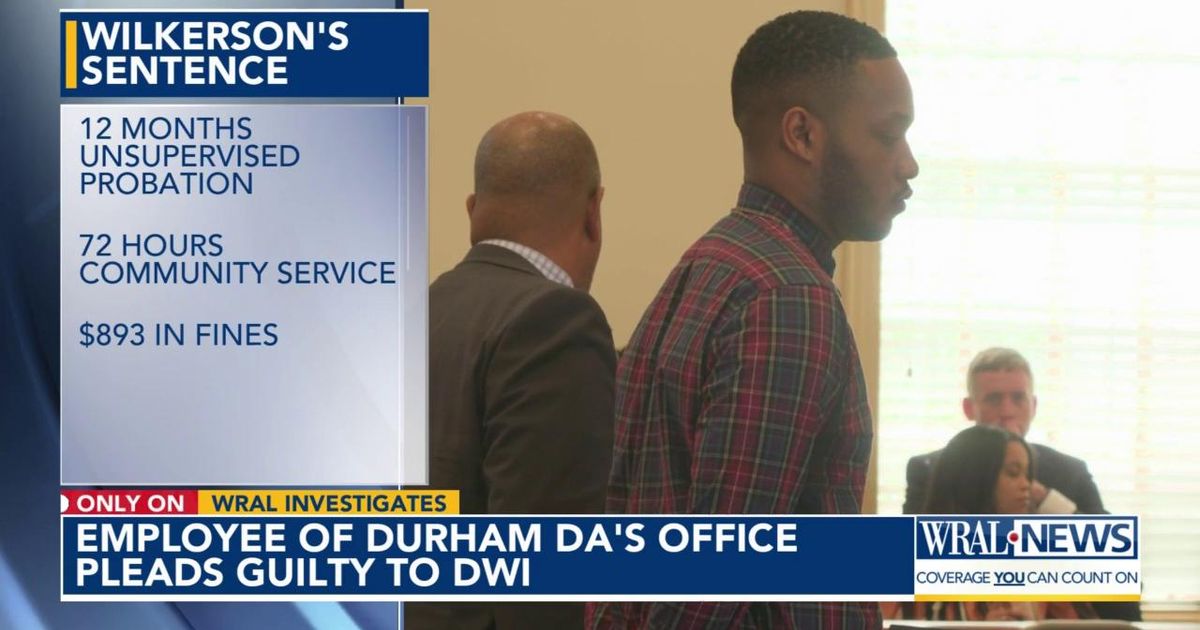 Durham DA employee pleads guilty to DWI in case where his behavior ...