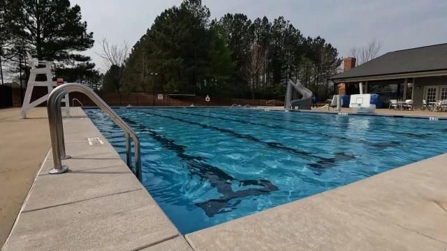 A file photo of a pool in Wake County.