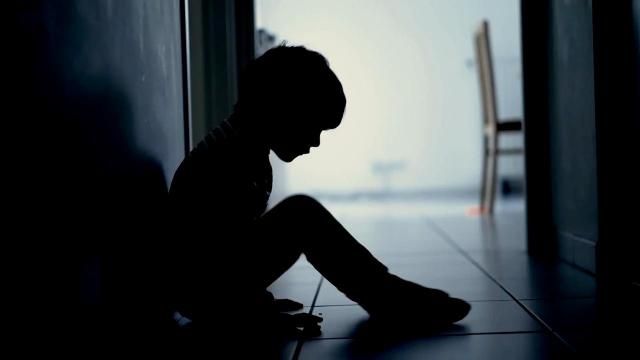 A file photo of a sad child.