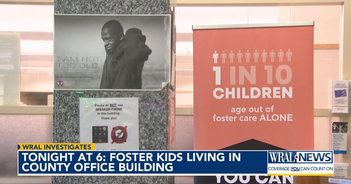 More than 100 foster children forced to stay at Wake County office building, new numbers show