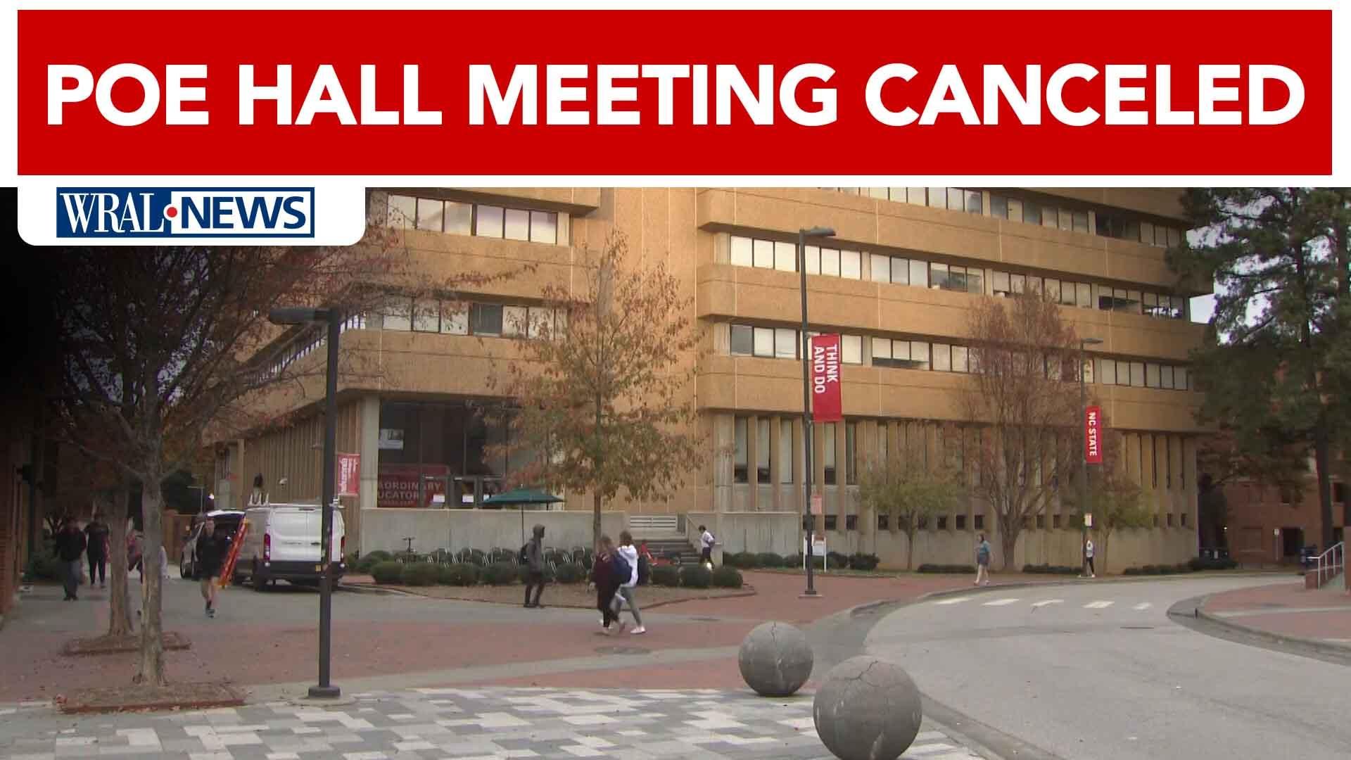 Poe Hall updates meeting canceled, NC State refuses to answer questions about future studies