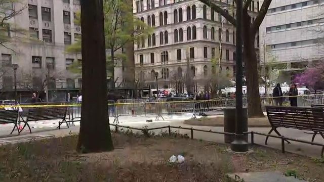 A man set himself on fire outside the courthouse where former President Donald Trump is on trial.