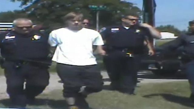 Video of Roof's arrest released by Shelby police
