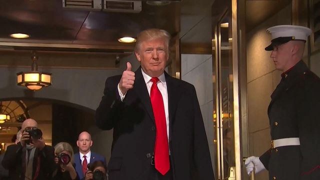 President Trump's  inauguration highlights