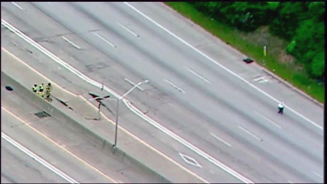 RAW: Crews shut down I-20 in Atlanta