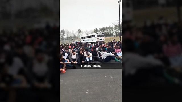Students protest for Fla. shooting