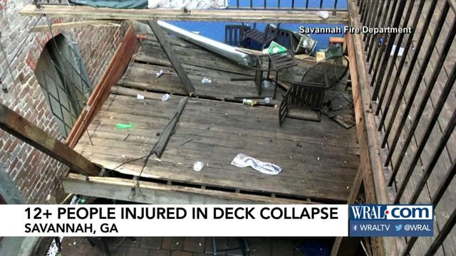 14 people injured when St. Paddy's Day party deck collapses