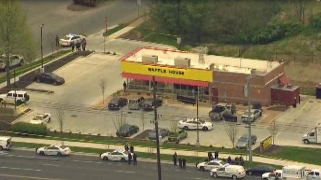 Four killed when semi-naked gunman opens fire in Waffle House 