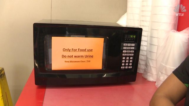 New sign at Florida gas station: No urine in the microwave
