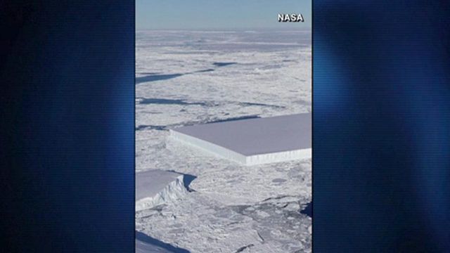 Wow! Iceberg in Antarctica has near-perfect rectangular shape 