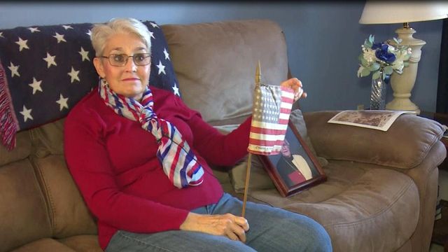 Woman saves flag waved to celebrate end of WWI
