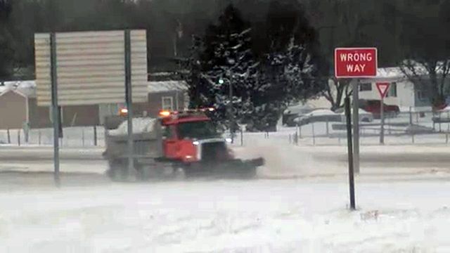 EMS, snow plow driver work together to get sick woman to hospital