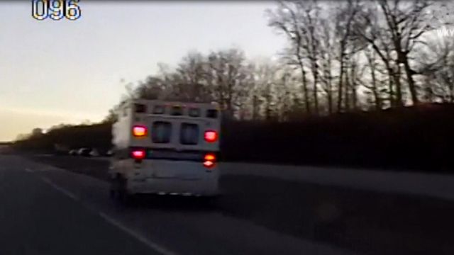 Police chase stolen ambulance