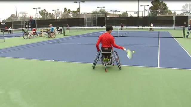 Wheelchair tennis player finds new life on court