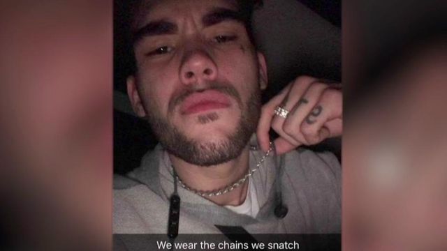 Thief posts pictures of himself with stolen goods on Snapchat
