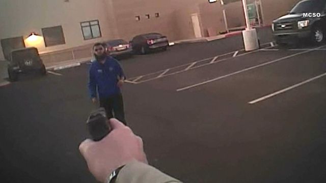 Body cam video shows officer shooting IS loyalist