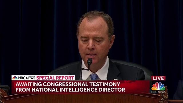 House Intelligence Committee: Opening remarks by Adam Schiff