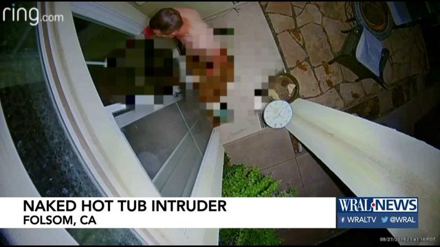 Naked hot tub intruder rattles California woman
