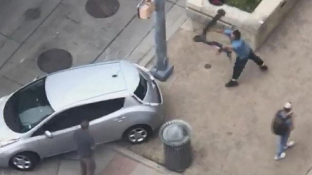 Scooter attack caught on camera