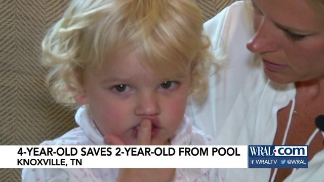 4-year-old boy saves 2-year-old sister from drowning in pool