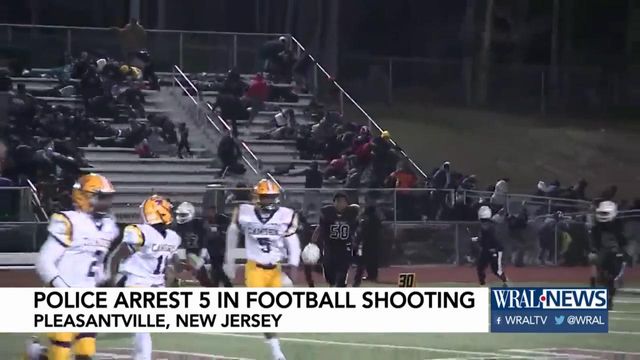 Five arrested in shooting at New Jersey high school game