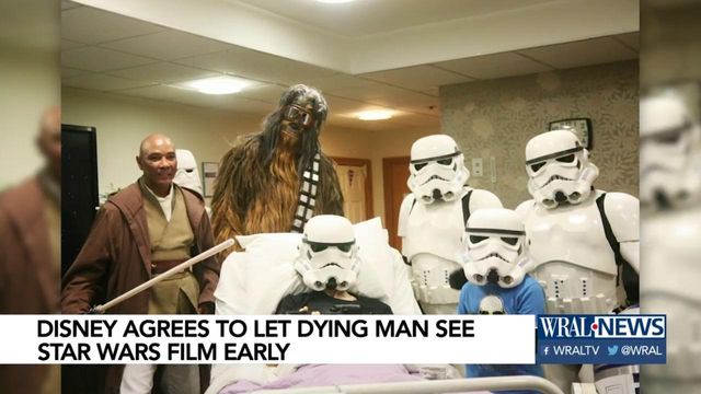 Dying Star Wars fan gets to see new film