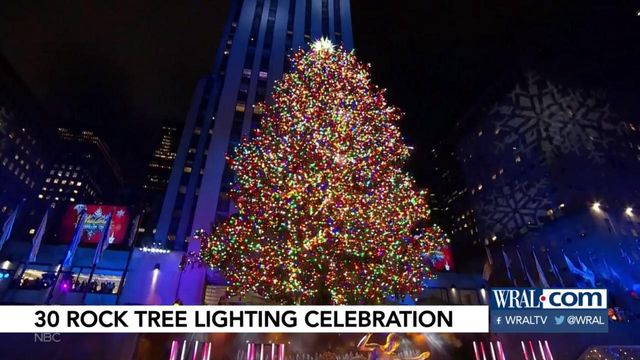NYC celebrates lighting of 30 Rock Christmas tree